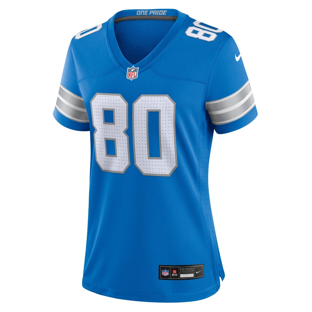 Women's Detroit Lions Jalon Calhoun  Blue Game Jersey Women's Detroit Lions Jalon Calhoun  Blue Game Jersey