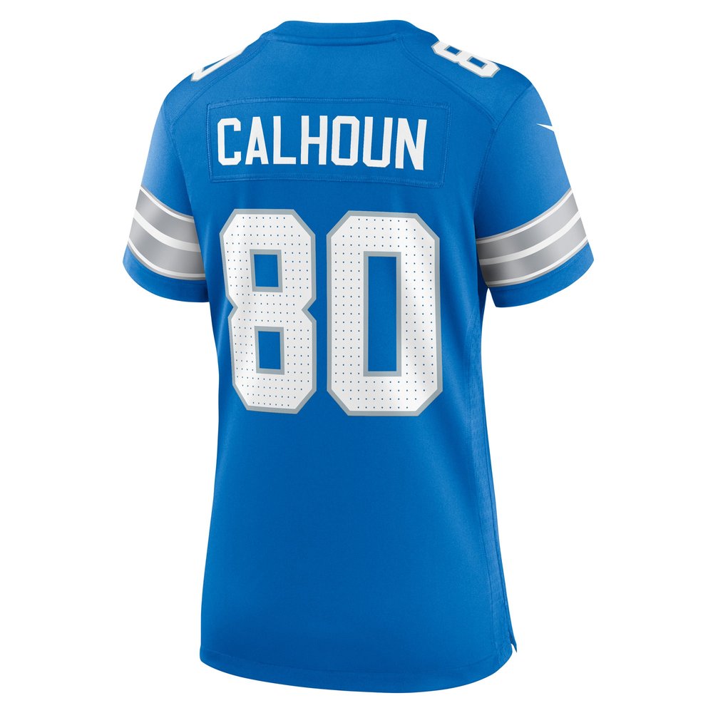 Women's Detroit Lions Jalon Calhoun  Blue Game Jersey Women's Detroit Lions Jalon Calhoun  Blue Game Jersey