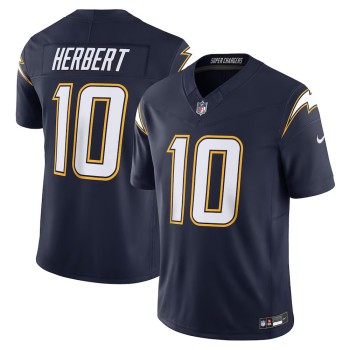 Men's Los Angeles Chargers #10 Justin Herbert Nike Navy Alternate Super Chargers Vapor F.U.S.E. Limited Jersey Men's Los Angeles Chargers #10 Justin Herbert Nike Navy Alternate Super Chargers Vapor F.U.S.E. Limited Jersey