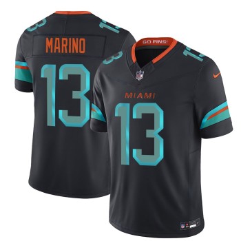 Men's Miami Dolphins #13 Dan Marino Black Rivalries Collection F.U.S.E. Vapor Limited Stitched Jersey Men's Miami Dolphins #13 Dan Marino Black Rivalries Collection F.U.S.E. Vapor Limited Stitched Jersey