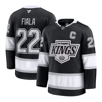 Men's Los Angeles Kings #22 Kevin Fiala Black Home Premium Jersey