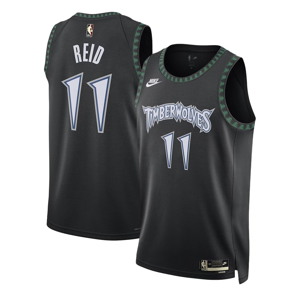 Men's Minnesota Timberwolves #11 Naz Reid Black 2025/26 Hardwood Classics Jersey