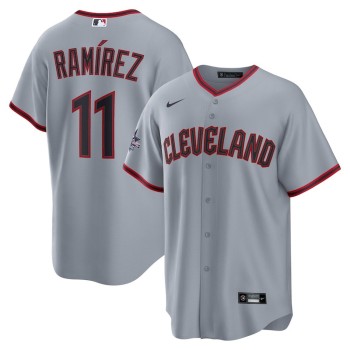 Men's Cleveland Guardians #11 Jose Ramirez Nike Gray 2025 MLB All-Star Game Road Replica Player Jersey Men's Cleveland Guardians #11 Jose Ramirez Nike Gray 2025 MLB All-Star Game Road Replica Player Jersey