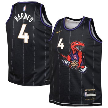 Youth Toronto Raptors Scottie Barnes Black 2024/25 Swingman Player Jersey - City Edition Youth Toronto Raptors Scottie Barnes Black 2024/25 Swingman Player Jersey - City Edition