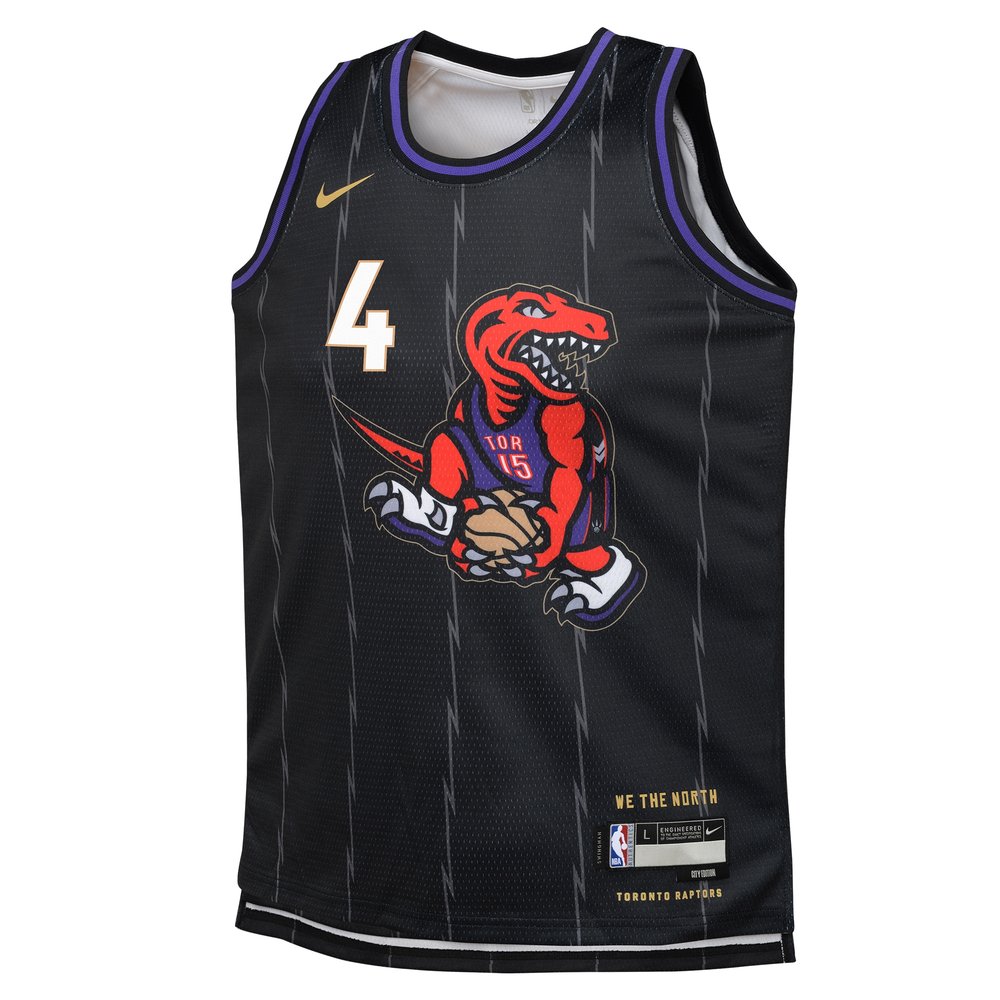 Youth Toronto Raptors Scottie Barnes Black 2024/25 Swingman Player Jersey - City Edition Youth Toronto Raptors Scottie Barnes Black 2024/25 Swingman Player Jersey - City Edition
