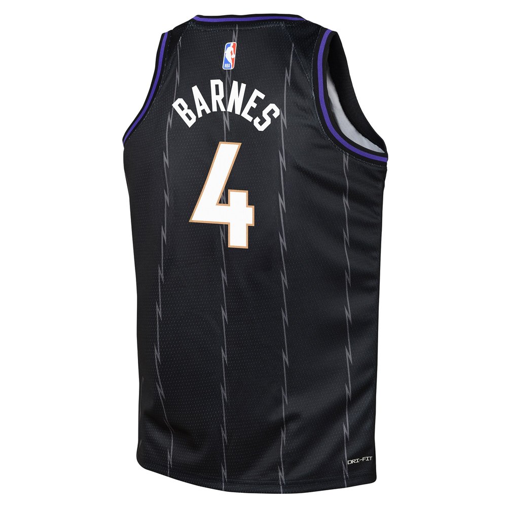 Youth Toronto Raptors Scottie Barnes Black 2024/25 Swingman Player Jersey - City Edition Youth Toronto Raptors Scottie Barnes Black 2024/25 Swingman Player Jersey - City Edition