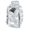 Youth Carolina Panthers Nike White/Gray 2024 Salute To Service Pullover Hoodie