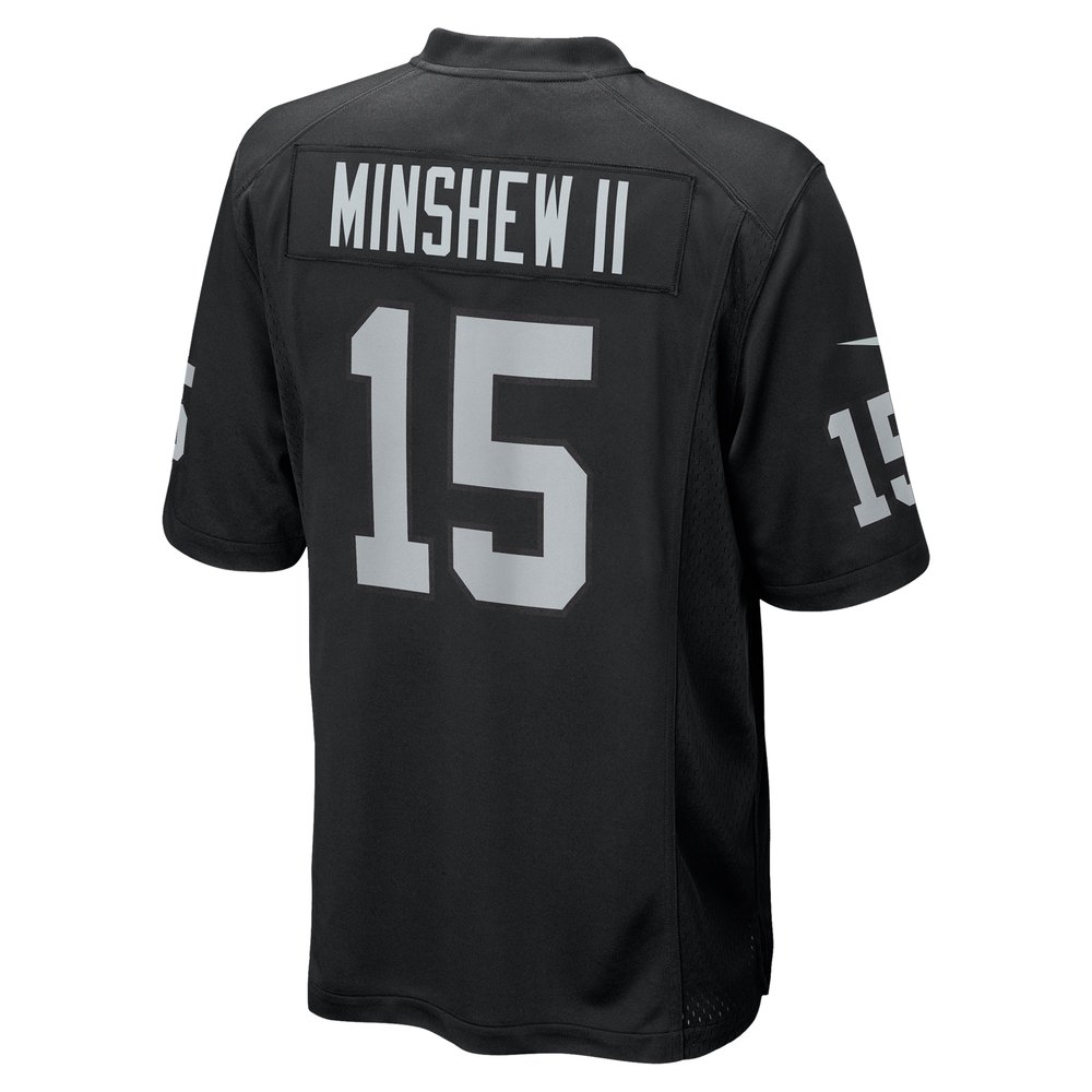 Men's Gardner Minshew II Black Las Vegas Raiders Team Game Jersey Men's Gardner Minshew II Black Las Vegas Raiders Team Game Jersey
