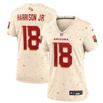 Women's Arizona Cardinals #18 Marvin Harrison Jr. Cream Rivalries Collection Game Jersey Women's Arizona Cardinals #18 Marvin Harrison Jr. Cream Rivalries Collection Game Jersey