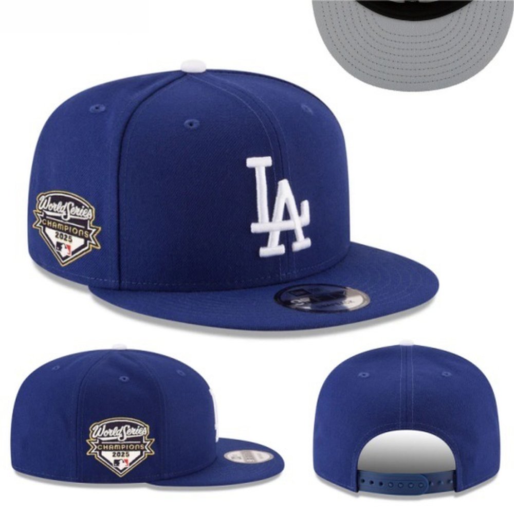 Los Angeles Dodgers 2025 World Series Champions Snapback Hat Los Angeles Dodgers 2025 World Series Champions Snapback Hat