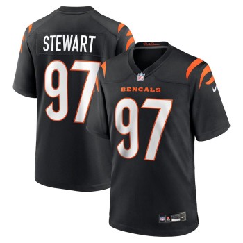 Youth Cincinnati Bengals #97 Shemar Stewart Nike Black 2025 NFL Draft First Round Pick Game Jersey Youth Cincinnati Bengals #97 Shemar Stewart Nike Black 2025 NFL Draft First Round Pick Game Jersey