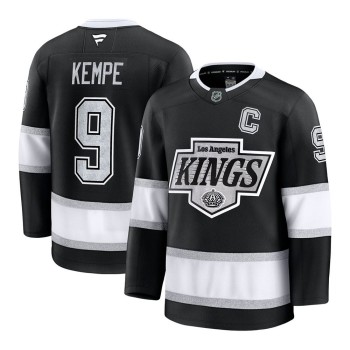 Men's Los Angeles Kings #9 Adrian Kempe Black Home Premium Jersey