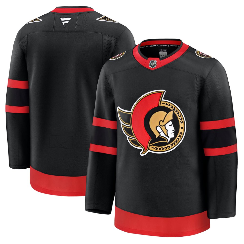 Men's Ottawa Senators Black Home Premium Jersey Men's Ottawa Senators Black Home Premium Jersey
