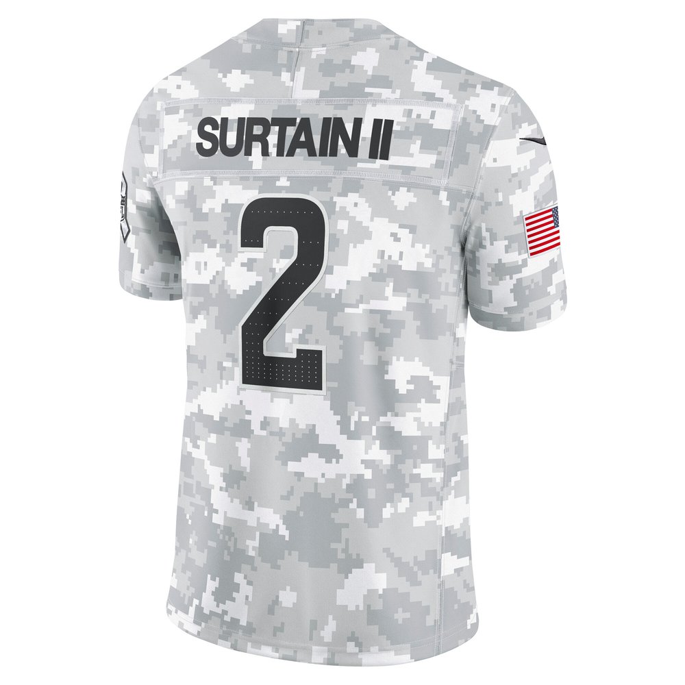 Men's Denver Broncos Patrick Surtain II Arctic Camo 2024 Salute to Service Limited Jersey Men's Denver Broncos Patrick Surtain II Arctic Camo 2024 Salute to Service Limited Jersey