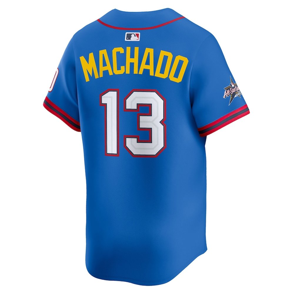 Youth National League #13 Manny Machado Nike Blue 2025 All-Star Edition Limited Player Jersey Youth National League #13 Manny Machado Nike Blue 2025 All-Star Edition Limited Player Jersey