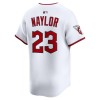 Men's Cleveland Guardians #23 Bo Naylor White Home Limited Player Jersey