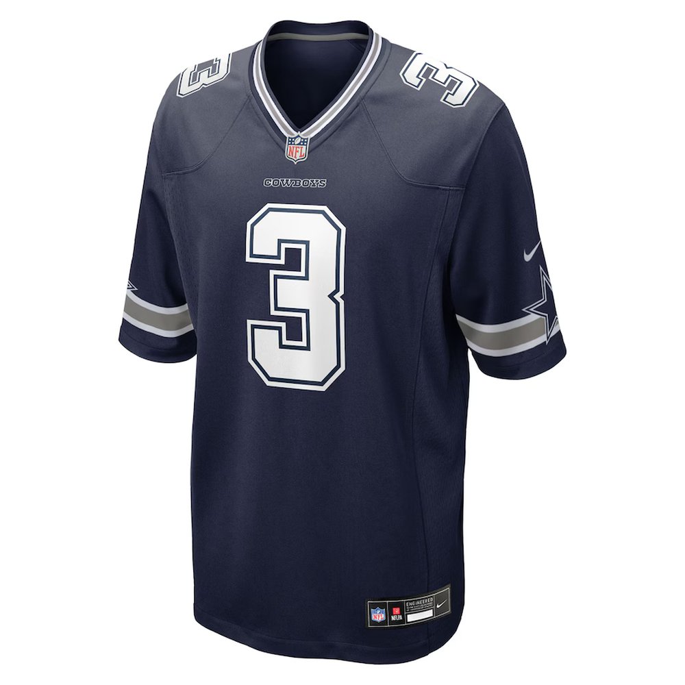 Men's Dallas Cowboys #3 George Pickens Nike Navy Game Jersey Men's Dallas Cowboys #3 George Pickens Nike Navy Game Jersey