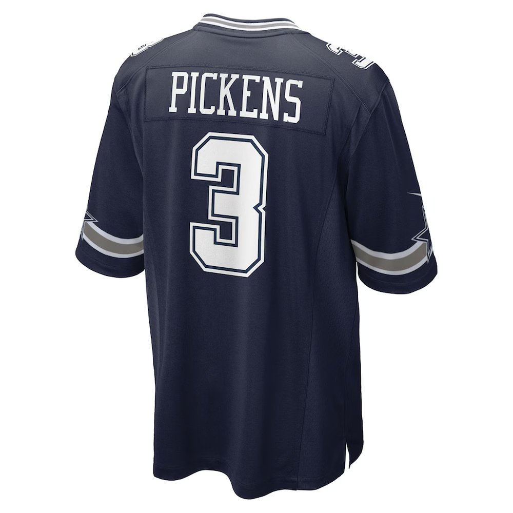 Men's Dallas Cowboys #3 George Pickens Nike Navy Game Jersey Men's Dallas Cowboys #3 George Pickens Nike Navy Game Jersey