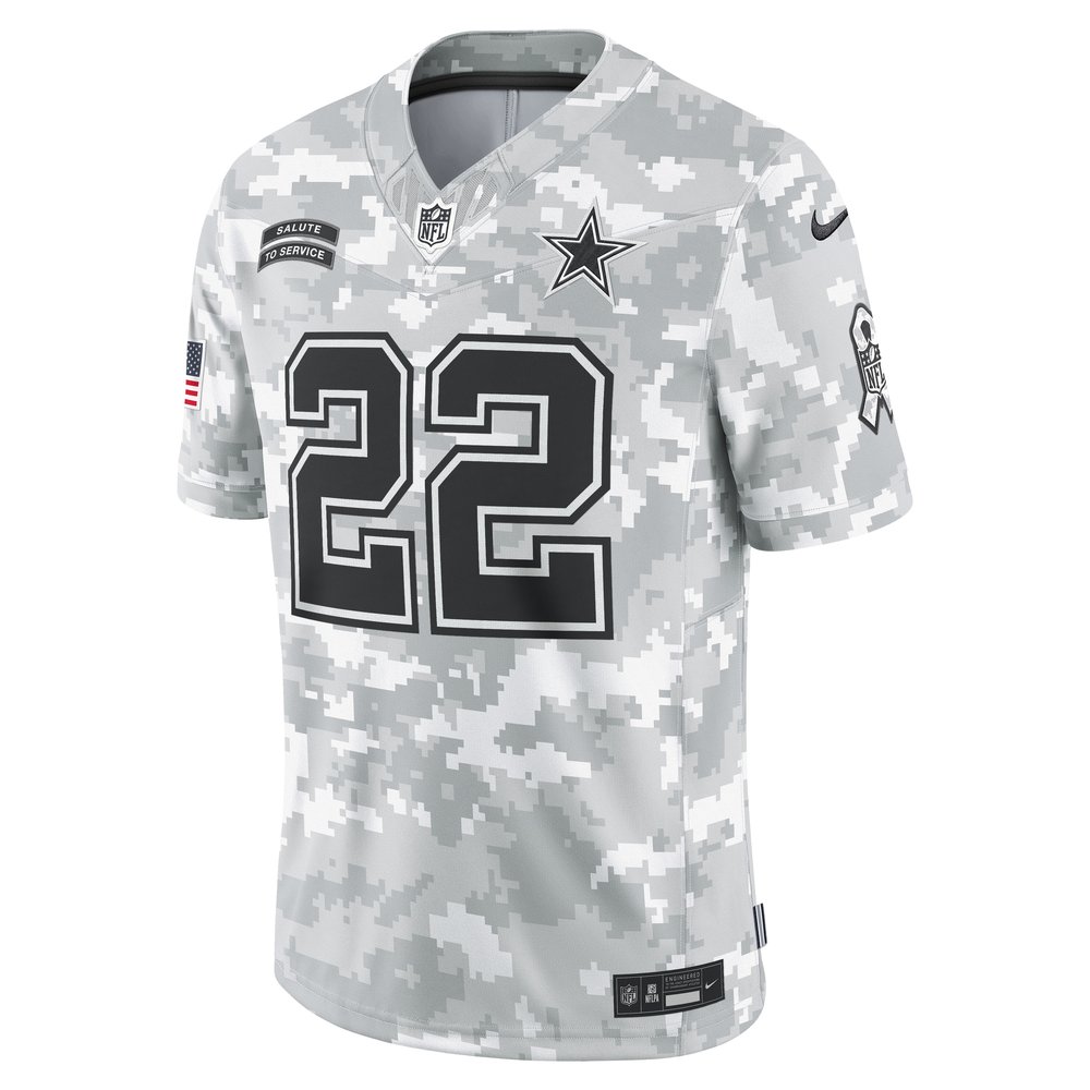 Men's Dallas Cowboys Emmitt Smith Arctic Camo 2024 Salute to Service Retired Player Limited Jersey Men's Dallas Cowboys Emmitt Smith Arctic Camo 2024 Salute to Service Retired Player Limited Jersey
