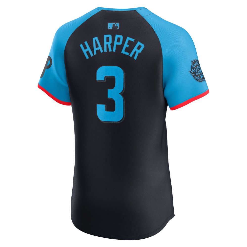 Men's National League Bryce Harper Navy 2024 MLB All-Star Game Elite Player Jersey Men's National League Bryce Harper Navy 2024 MLB All-Star Game Elite Player Jersey