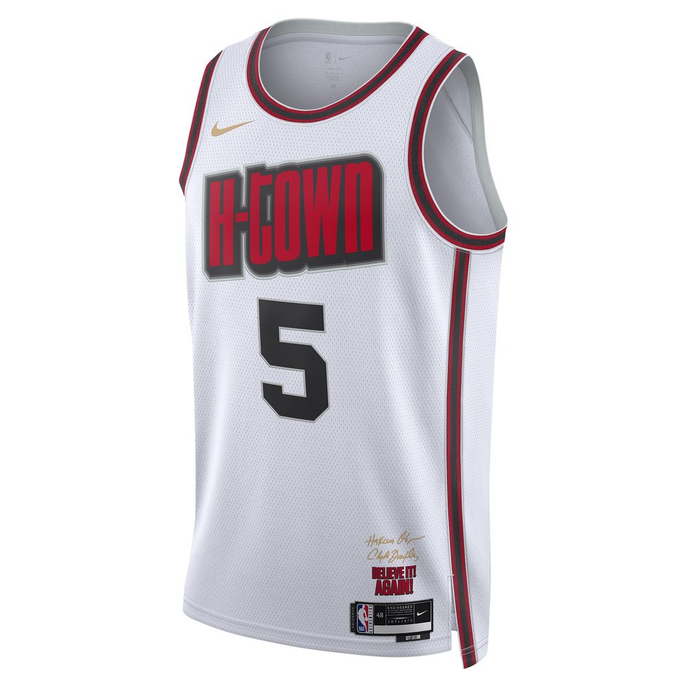 Unisex Houston Rockets Fred VanVleet White 2024/25 Swingman Player Jersey - City Edition Unisex Houston Rockets Fred VanVleet White 2024/25 Swingman Player Jersey - City Edition
