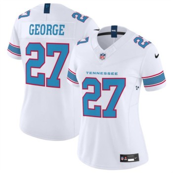 Women's Tennessee Titans #27 Eddie George White F.U.S.E. Vapor Limited Stitched Football Jersey(Run Small)