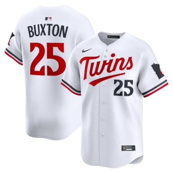 Men's Minnesota Twins #25 Byron Buxton White Home Limited Player Jersey