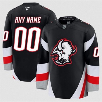 Men's Buffalo Sabres Custom Black 2024-25 Alternate Stitched Hockey Premium Jersey Men's Buffalo Sabres Custom Black 2024-25 Alternate Stitched Hockey Premium Jersey