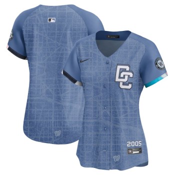 Women's Washington Nationals Nike Blue 2025 City Connect Limited Jersey Women's Washington Nationals Nike Blue 2025 City Connect Limited Jersey