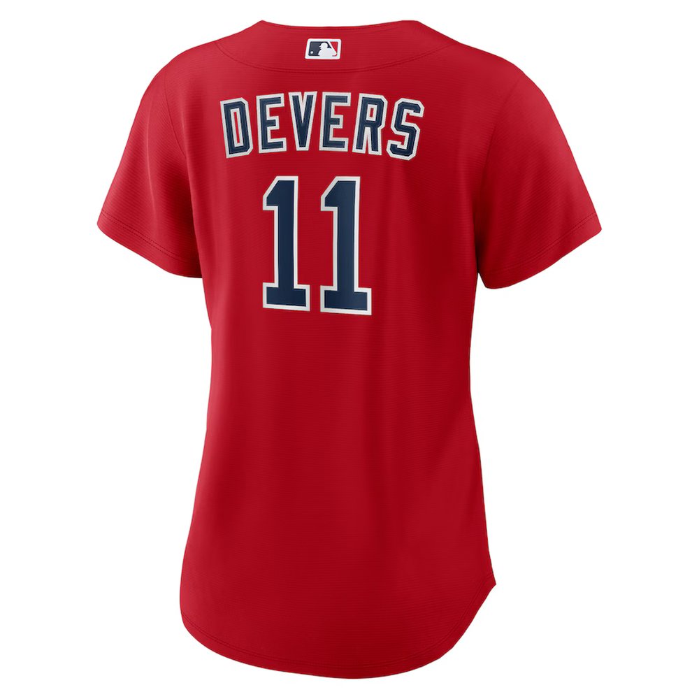 Women's Boston Red Sox #11 Rafael Devers Nike Red Alternate Replica Player Jersey Women's Boston Red Sox #11 Rafael Devers Nike Red Alternate Replica Player Jersey