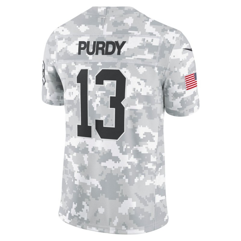 Men's San Francisco 49ers Brock Purdy Nike Arctic Camo 2024 Salute to Service Limited Jersey Men's San Francisco 49ers Brock Purdy Nike Arctic Camo 2024 Salute to Service Limited Jersey