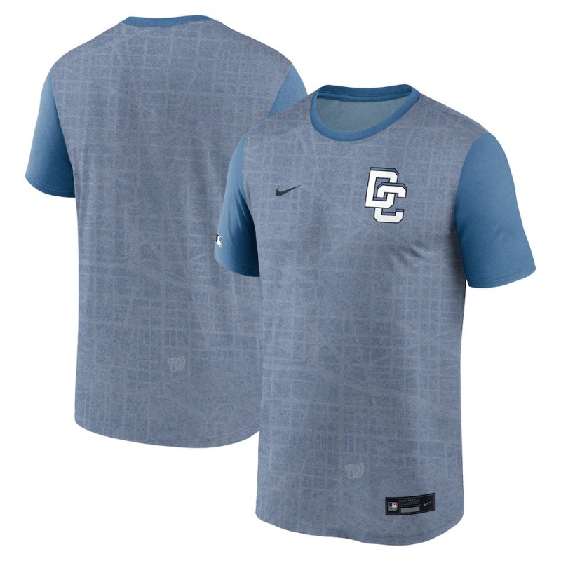 Men's Washington Nationals Nike Gray 2025 City Connect Authentic Collection Velocity Performance T-Shirt Men's Washington Nationals Nike Gray 2025 City Connect Authentic Collection Velocity Performance T-Shirt