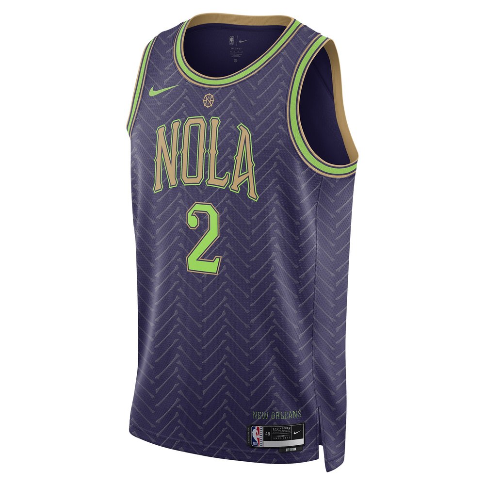 Unisex New Orleans Pelicans Herbert Jones Purple 2024/25 Swingman Player Jersey - City Edition Unisex New Orleans Pelicans Herbert Jones Purple 2024/25 Swingman Player Jersey - City Edition