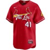 Men's St. Louis Cardinals #41 Alec Burleson Red Home Limited Jersey