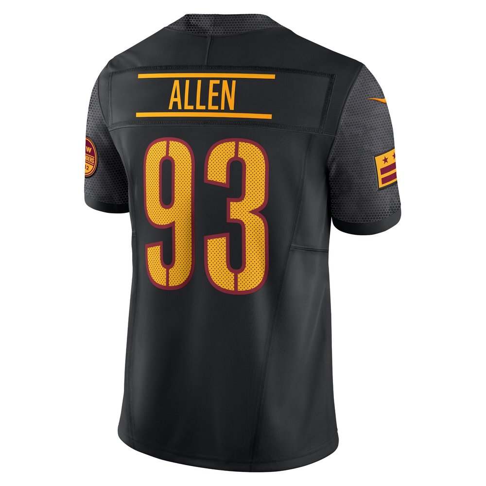 Men's Washington Commanders Jonathan Allen Black Alternate Vapor F.U.S.E. Limited Jersey