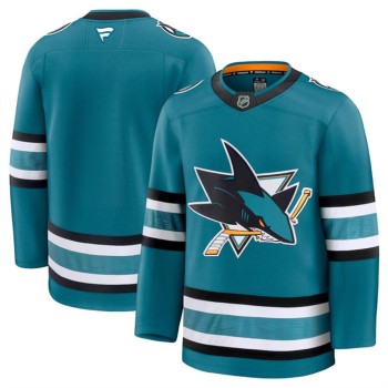 Youth San Jose Sharks Blank Teal 2024-25 Home Stitched Hockey Jersey