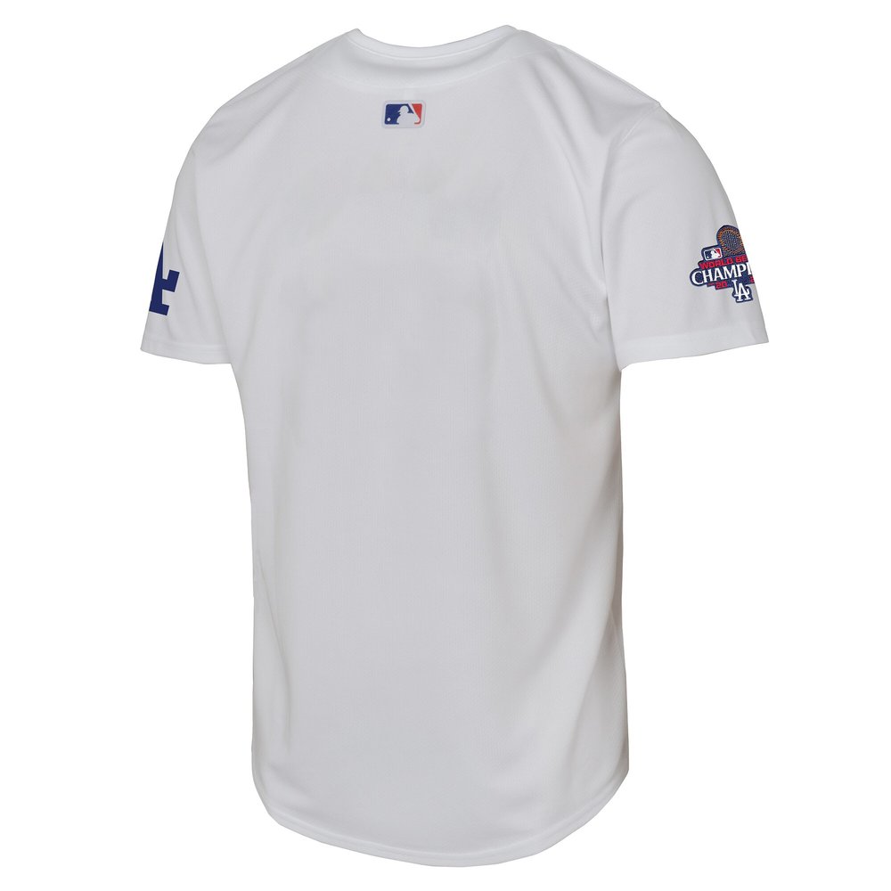Youth Los Angeles Dodgers  White 2024 World Series Champions Home Limited Jersey Youth Los Angeles Dodgers  White 2024 World Series Champions Home Limited Jersey
