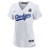 Women's Los Angeles Dodgers #18 Yoshinobu Yamamoto White 2024 World Series Home Home Replica Jersey
