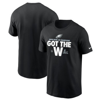Men's Philadelphia Eagles Black Super Bowl LIX Champions Parade T-Shirt Men's Philadelphia Eagles Black Super Bowl LIX Champions Parade T-Shirt