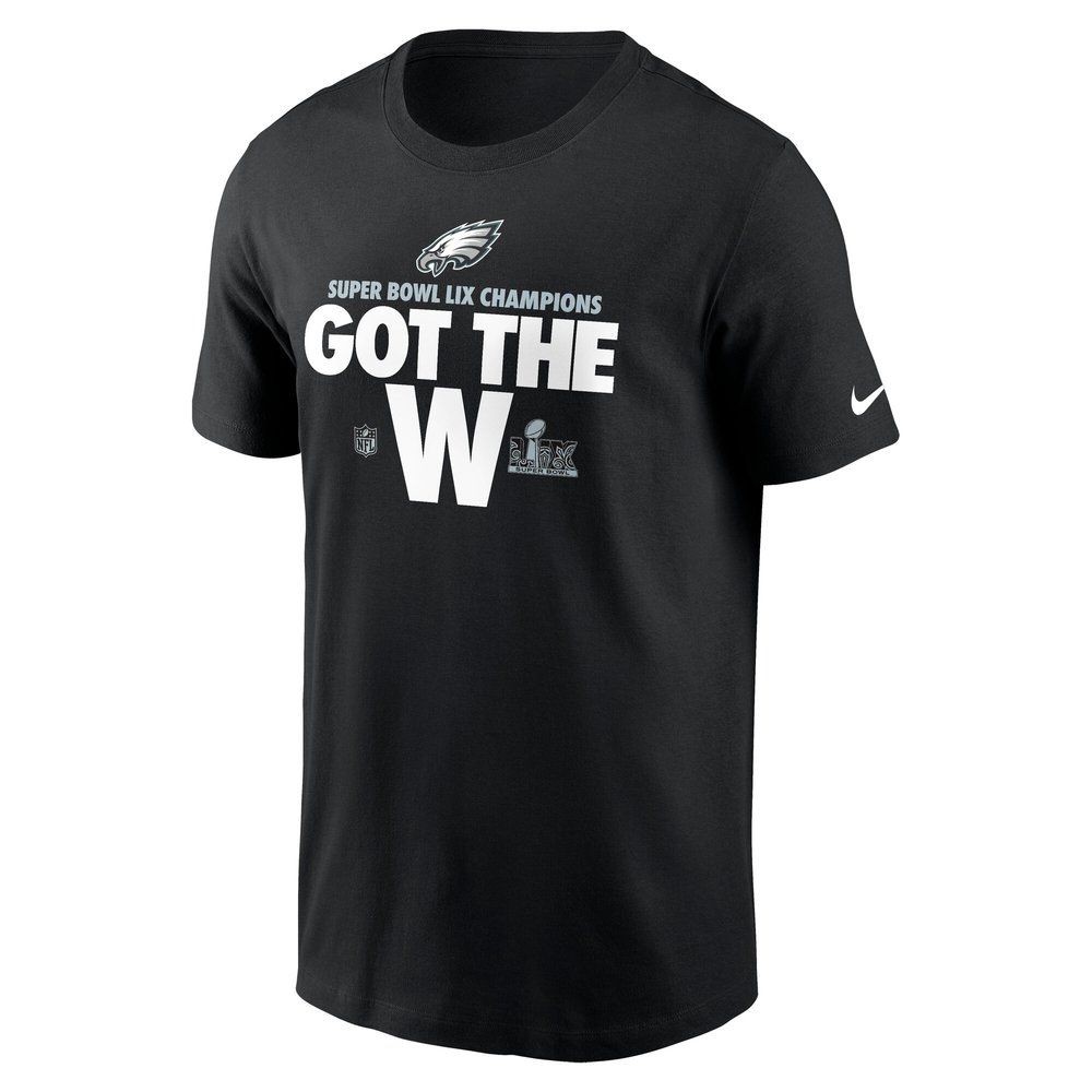 Men's Philadelphia Eagles Black Super Bowl LIX Champions Parade T-Shirt Men's Philadelphia Eagles Black Super Bowl LIX Champions Parade T-Shirt