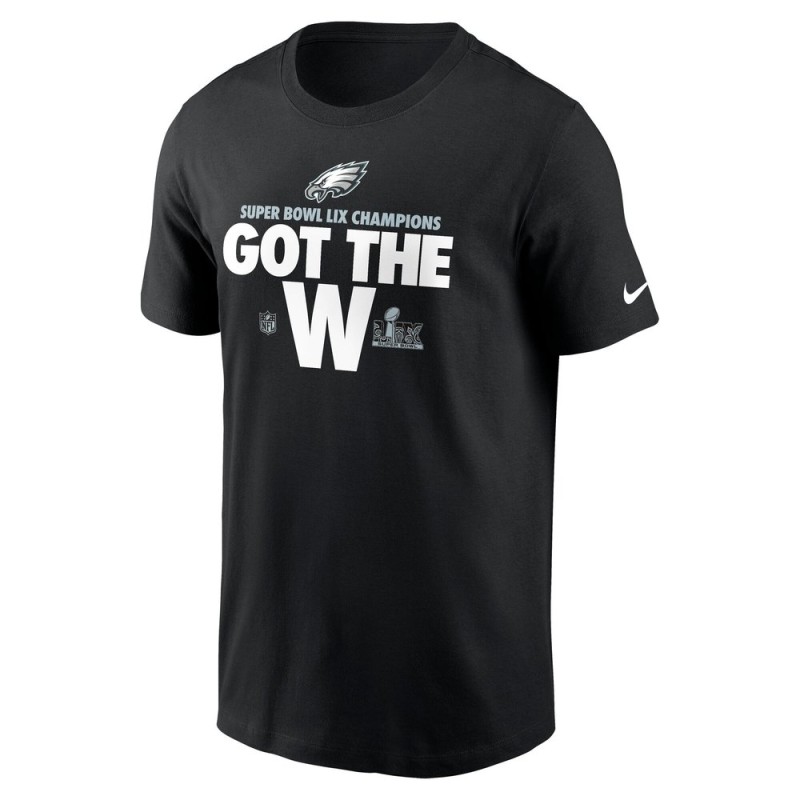 Men's Philadelphia Eagles Black Super Bowl LIX Champions Parade T-Shirt Men's Philadelphia Eagles Black Super Bowl LIX Champions Parade T-Shirt
