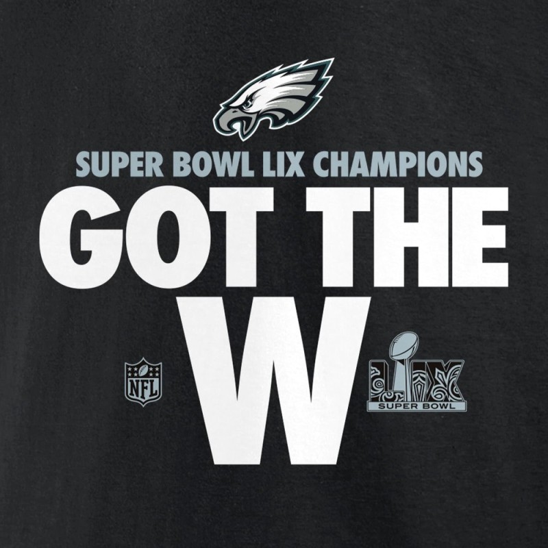 Men's Philadelphia Eagles Black Super Bowl LIX Champions Parade T-Shirt Men's Philadelphia Eagles Black Super Bowl LIX Champions Parade T-Shirt