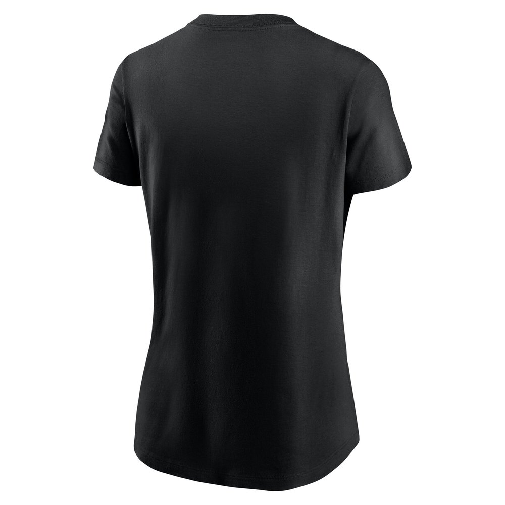 Women's Philadelphia Eagles  Black Super Bowl LIX Champions Tailsweep T-Shirt Women's Philadelphia Eagles  Black Super Bowl LIX Champions Tailsweep T-Shirt