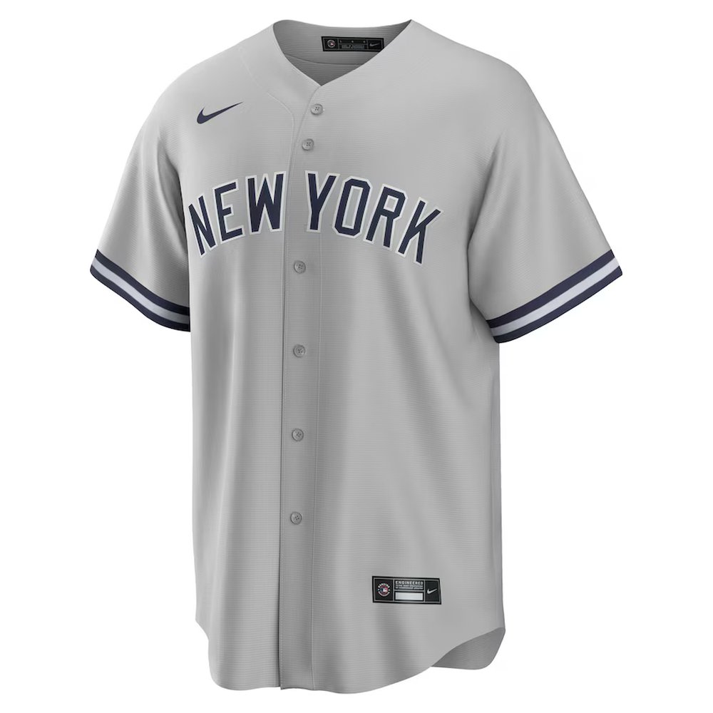 Men's New York Yankees #13 Jazz Chisholm Jr. Gray Road Replica Player Jersey Men's New York Yankees #13 Jazz Chisholm Jr. Gray Road Replica Player Jersey