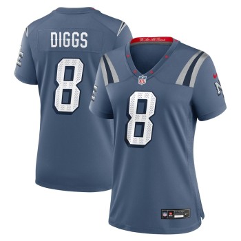 Women's New England Patriots #8 Stefon Diggs Blue Rivalries Collection Game Jersey Women's New England Patriots #8 Stefon Diggs Blue Rivalries Collection Game Jersey