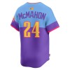 Men's Colorado Rockies #24 Ryan McMahon Nike Purple/Light Blue 2025 City Connect Limited Player Jersey