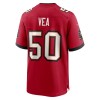 Men's Tampa Bay Buccaneers #50 Vita Vea Nike Red 50th Anniversary Game Jersey