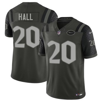 Men's New York Jets #20 Breece Hall Black Rivalries Collection F.U.S.E. Vapor Limited Stitched Jersey Men's New York Jets #20 Breece Hall Black Rivalries Collection F.U.S.E. Vapor Limited Stitched Jersey