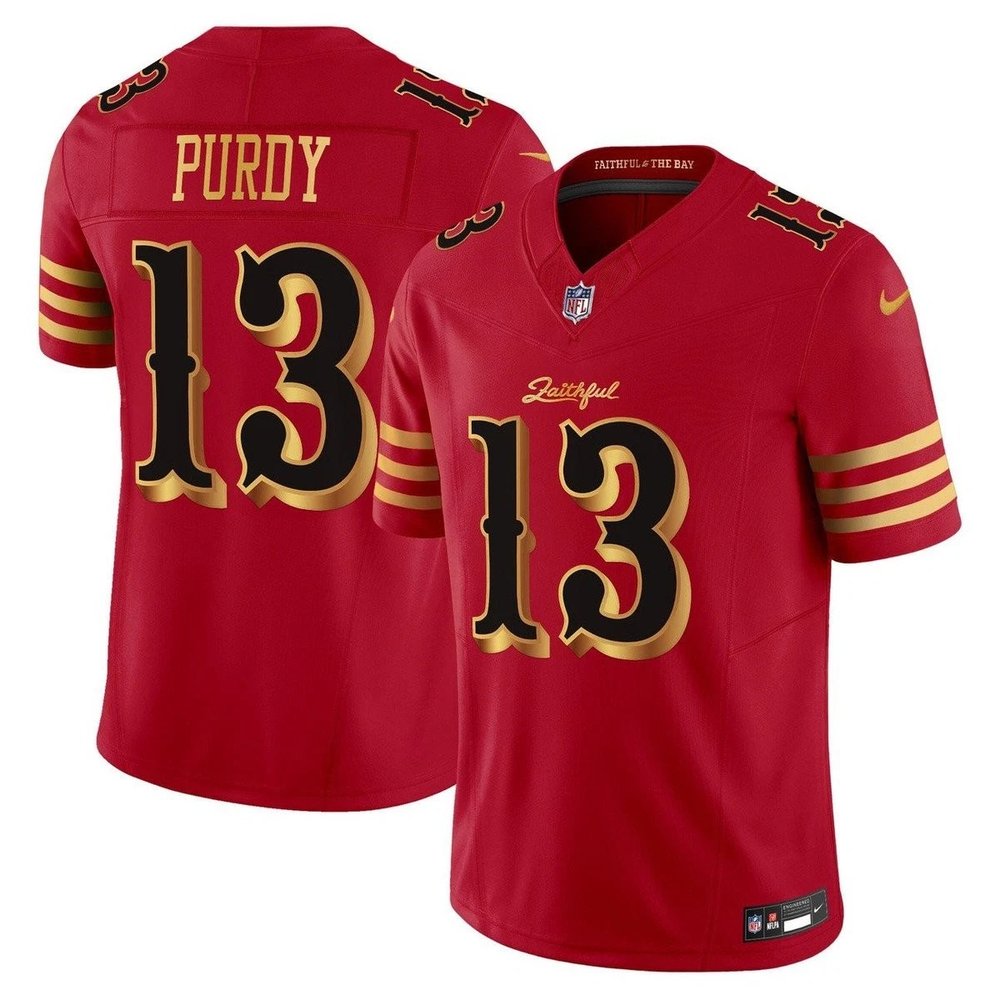 Youth San Francisco 49ers #13 Brock Purdy Red Rivalries Collection F.U.S.E. Vapor Limited Stitched Jersey Youth San Francisco 49ers #13 Brock Purdy Red Rivalries Collection F.U.S.E. Vapor Limited Stitched Jersey