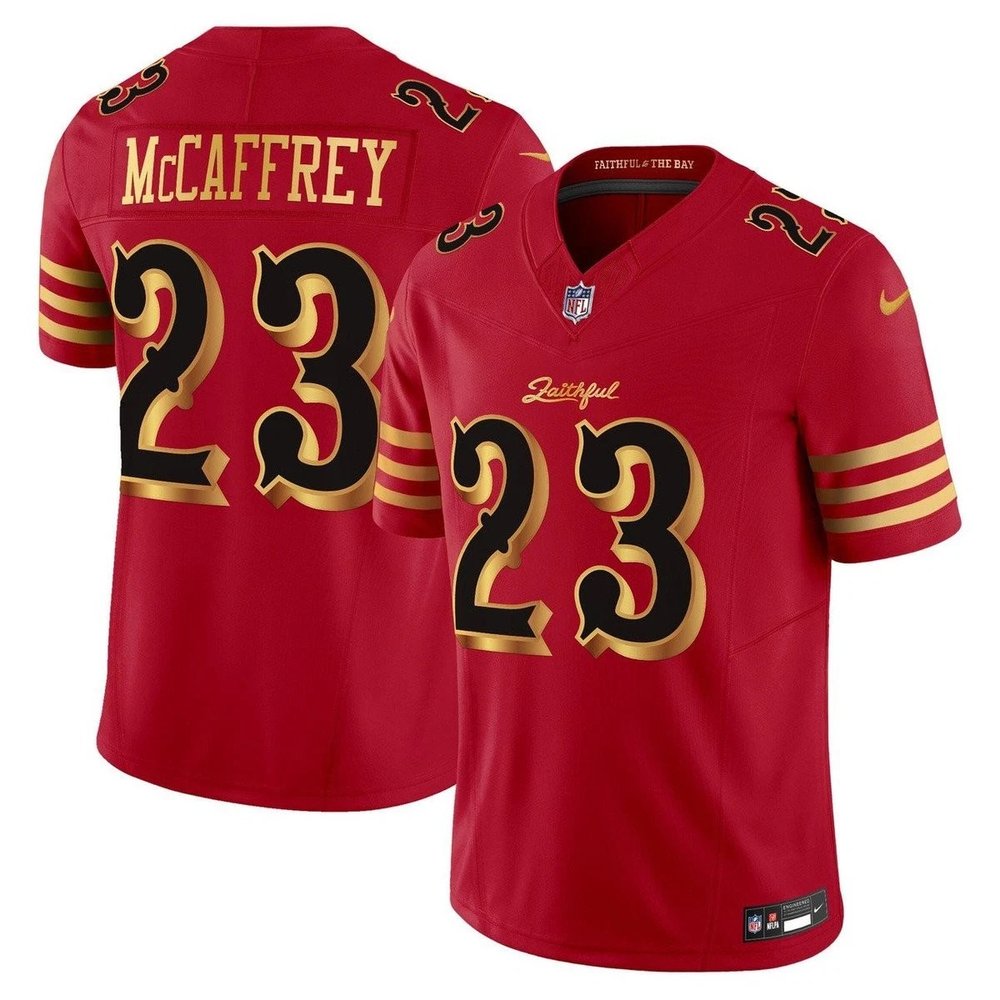Youth San Francisco 49ers #23 Christian McCaffrey Red Rivalries Collection F.U.S.E. Vapor Limited Stitched Jersey Youth San Francisco 49ers #23 Christian McCaffrey Red Rivalries Collection F.U.S.E. Vapor Limited Stitched Jersey
